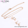 64527 Xuping compras online venda quente de luxo 18k banhado a ouro três peças conjunto de jóias para as mulheres